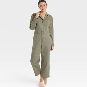 Olive Green Boiler Suit/Jumpsuit (Target) -- size 14